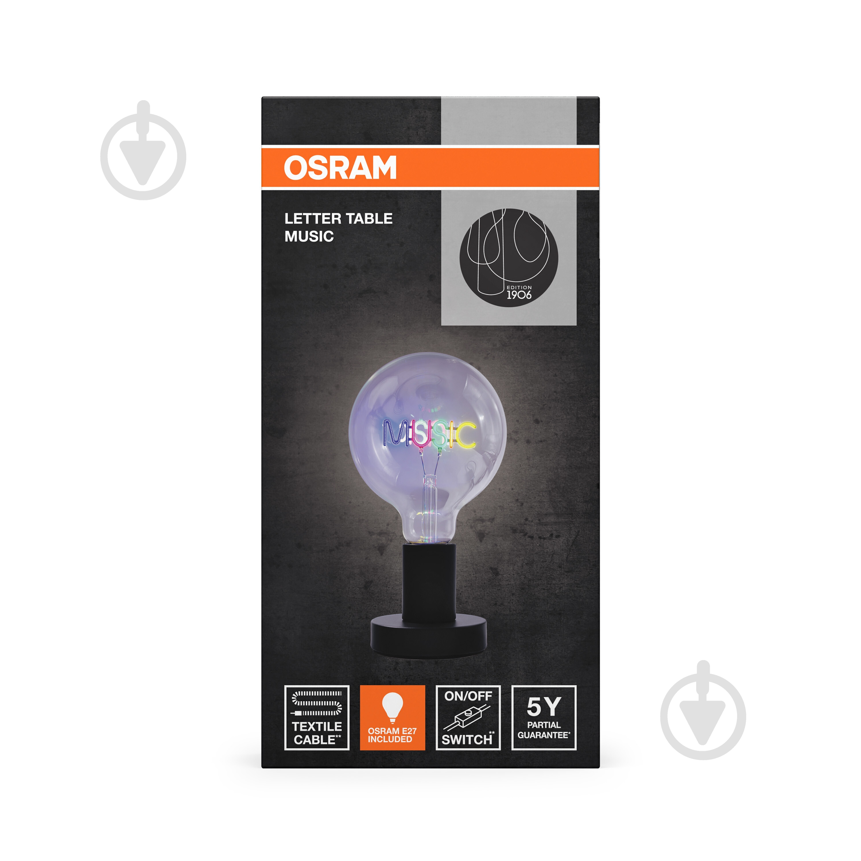 Настольная лампа Ledvance LETTER TABLE 1x1,2 Вт E27 черный 1906 MUSIC - фото 12 Настольная лампа Ledvance LETTER TABLE 1x1,2 Вт E27 черный 1906 MUSIC - фото 12