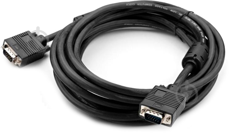 Кабель мультимедійний Vinga VGA 5 м чорний (VCPDCVGAMM5MBK) - фото 2