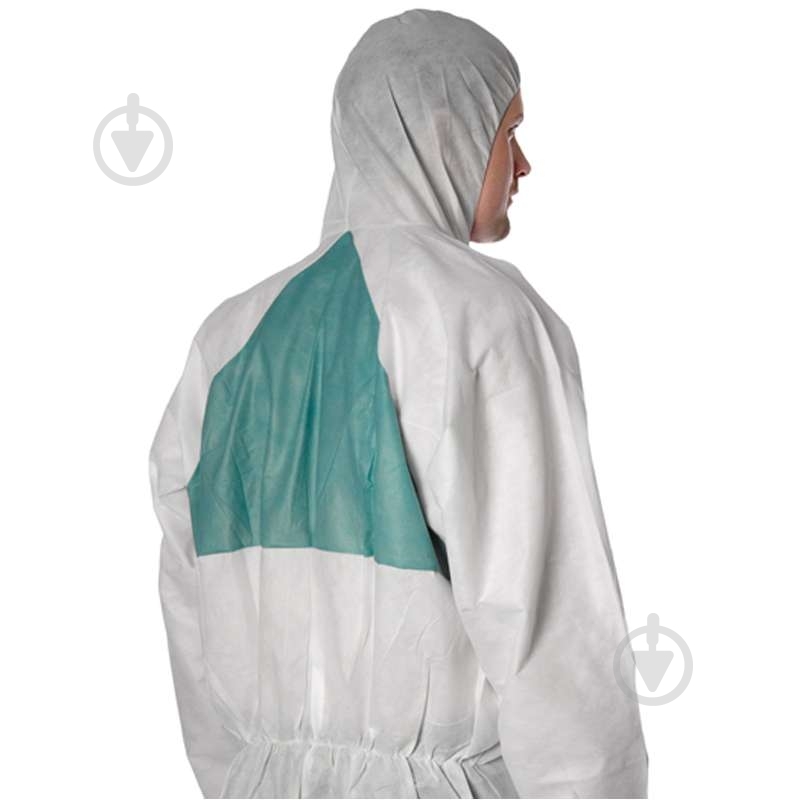 Комбінезон одноразовий тип 5/6 р. XL 4520 білий із синім - фото 2 Комбінезон одноразовий тип 5/6 р. XL 4520 білий із синім - фото 2