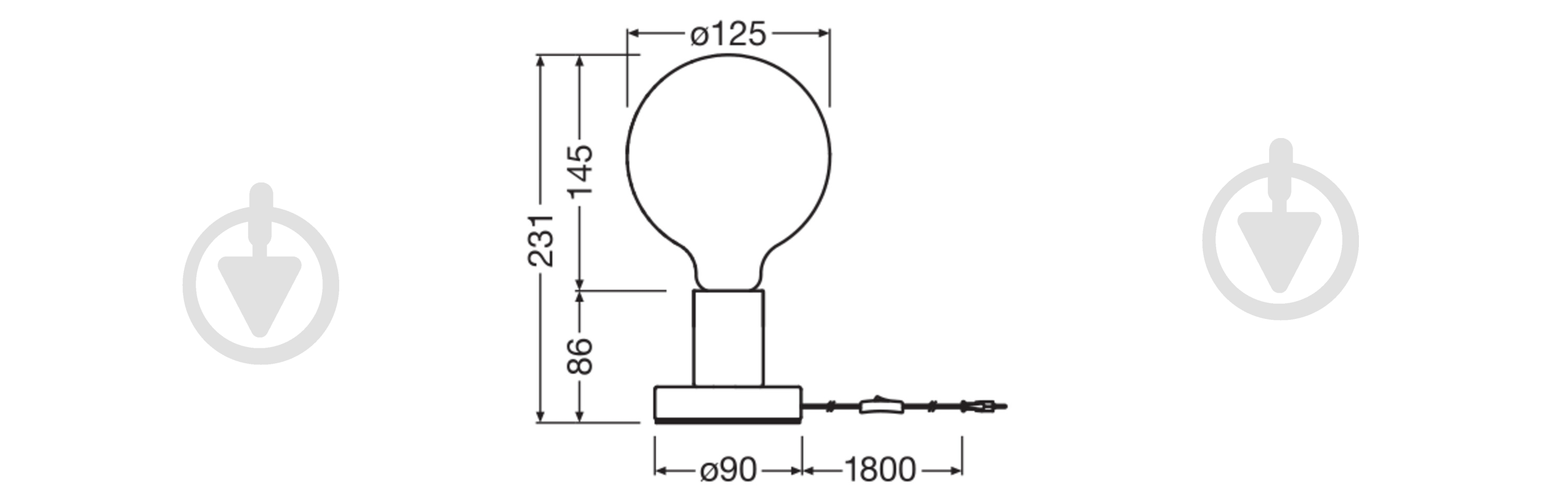 Настольная лампа декоративная Ledvance LETTER TABLE 1x1,2 Вт E27 черный 1906 BAR - фото 9 Настольная лампа декоративная Ledvance LETTER TABLE 1x1,2 Вт E27 черный 1906 BAR - фото 9