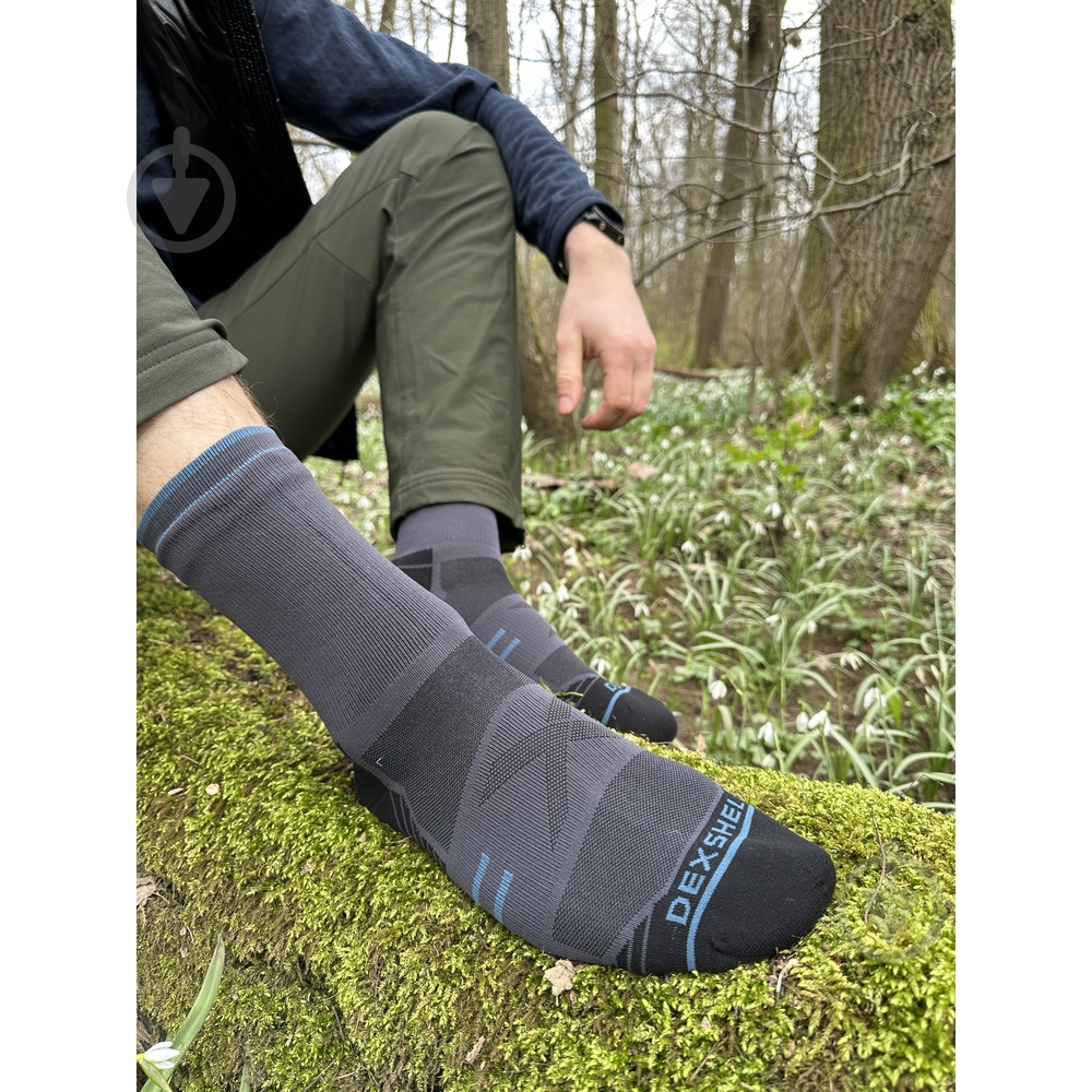 Шкарпетки Dexshell Running Lite 2.0 Socks, сірі, розмір S DS20610TLG2.0-S р.36-38 1 шт. - фото 4 Шкарпетки Dexshell Running Lite 2.0 Socks, сірі, розмір S DS20610TLG2.0-S р.36-38 1 шт. - фото 4