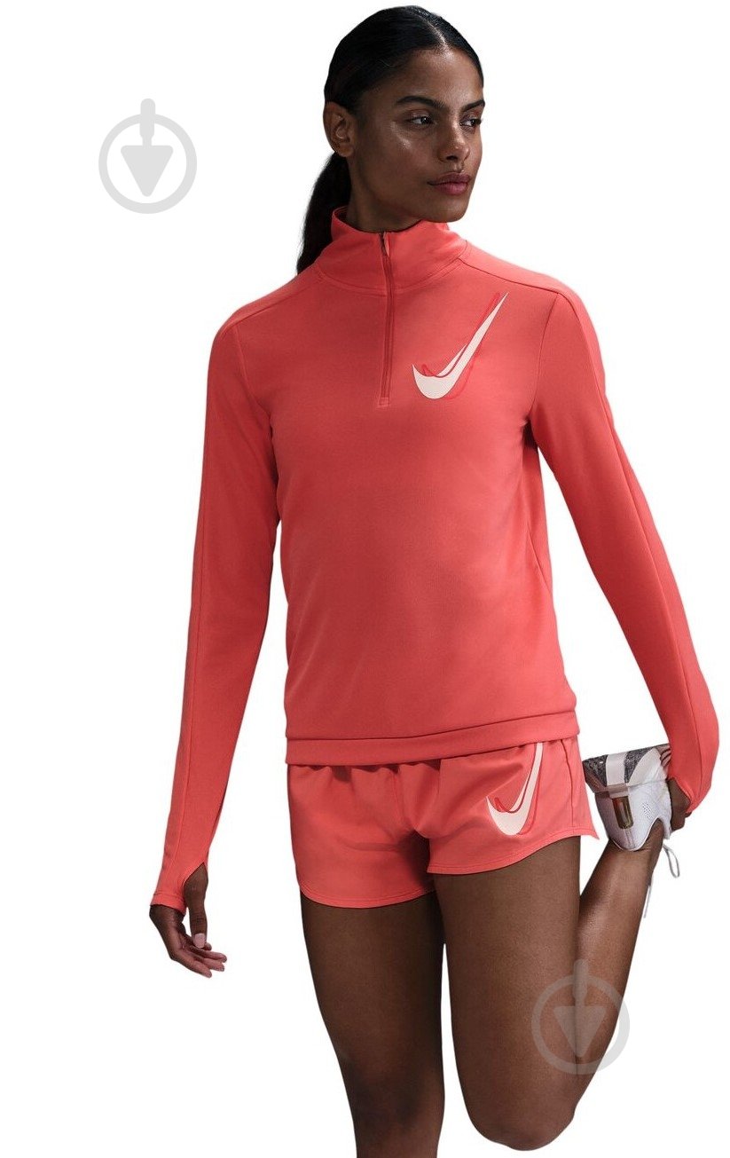 Кофта Nike W NK SWSH HBR HZ MID HJ2225-814 р.XL помаранчевий - фото 1 Кофта Nike W NK SWSH HBR HZ MID HJ2225-814 р.XL помаранчевий - фото 1