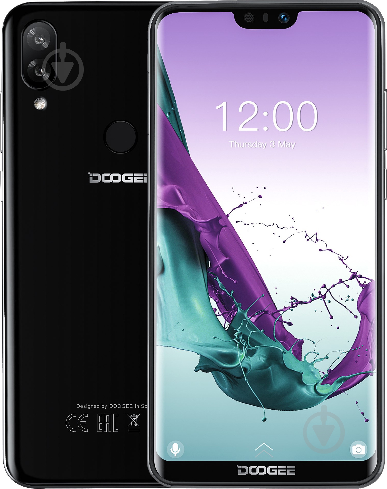 Смартфон Doogee Y7 3/32GB black - фото 1