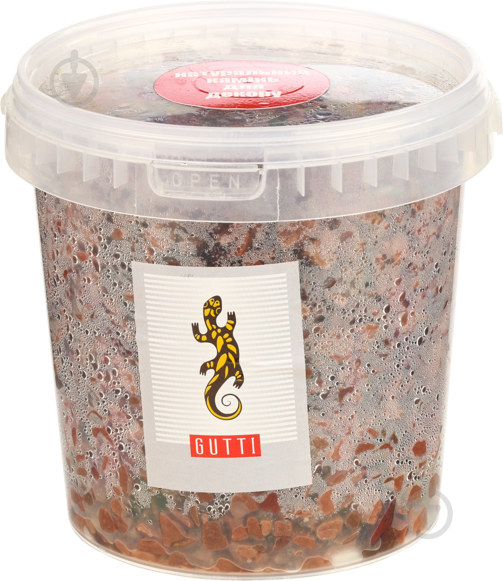 Кварцит Gutti Rosso 0,5-0,10 см 1,7 кг - фото 1
