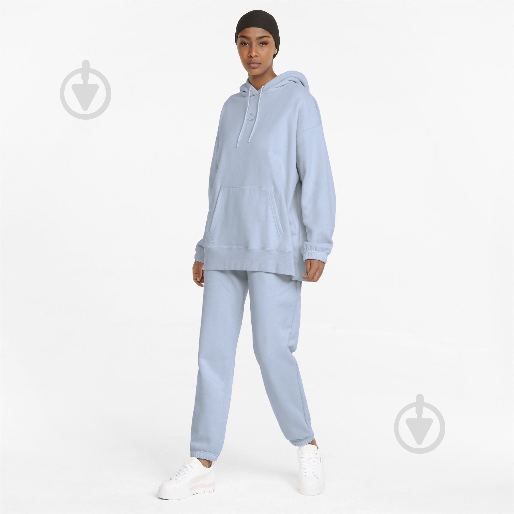 Брюки Puma Classics Relaxed Pants 53351521 р. S голубой - фото 3