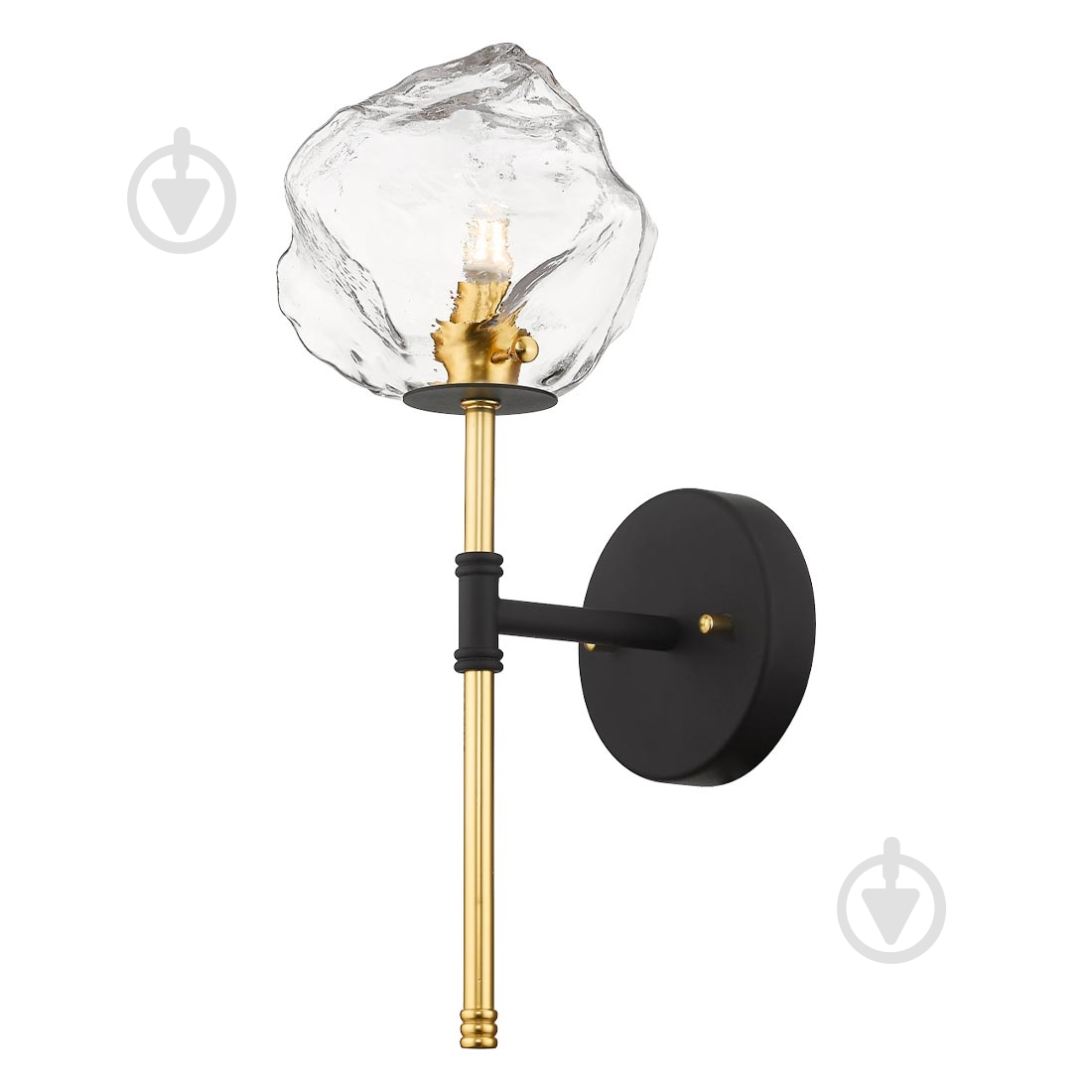 Бра Zuma Line Rock 1x28 Вт G9 черный - фото 1