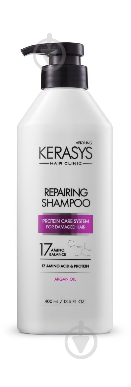 Шампунь KERASYS Hair Сlinic Repairing восстанавливающий 400 мл - фото 1