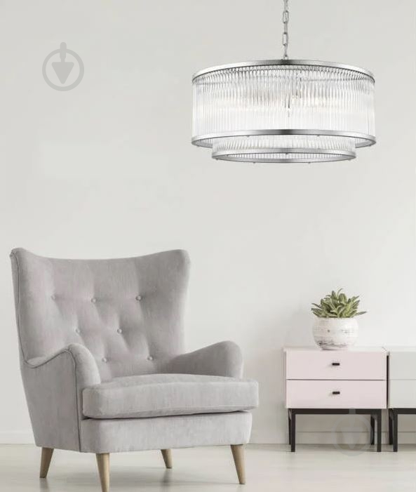 Люстра подвесная Zuma Line Sergio 6x60 Вт E14 хром - фото 3