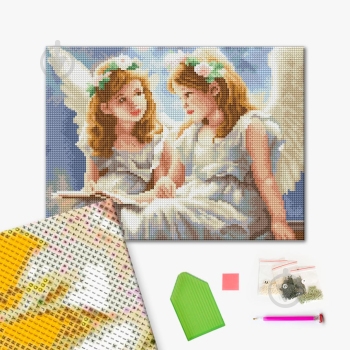 Алмазная мозаика Ангелочки 30х40 см Brushme - фото 1 Алмазная мозаика Ангелочки 30х40 см Brushme - фото 1