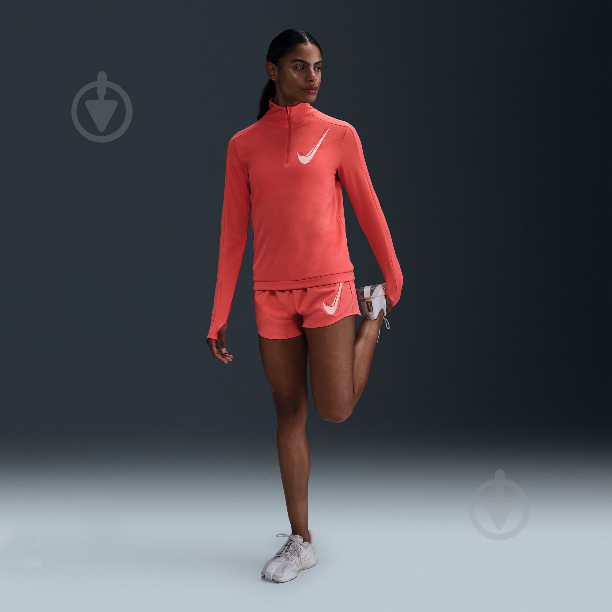 Кофта Nike W NK SWSH HBR HZ MID HJ2225-814 р.XS помаранчевий - фото 8 Кофта Nike W NK SWSH HBR HZ MID HJ2225-814 р.XS помаранчевий - фото 8