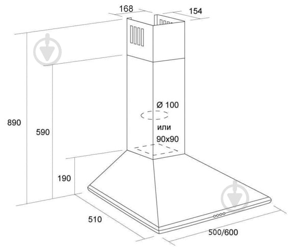 Вытяжка Wild Wind EA 50K BROWN - фото 10