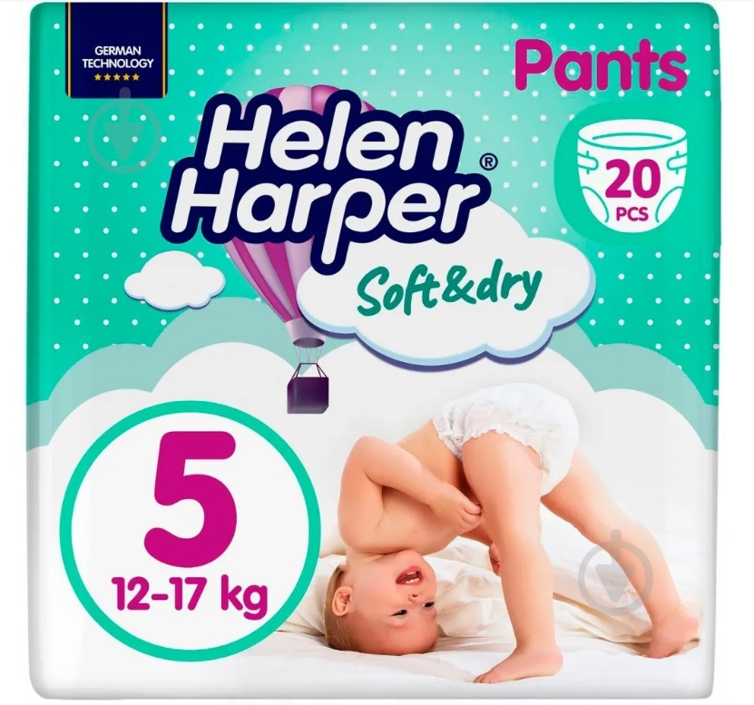 Підгузки-трусики Helen Harper 5 12-17 кг 40 шт. - фото 1
