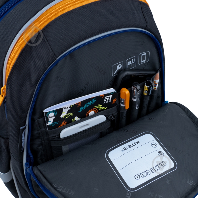 Рюкзак школьный KITE Hot Wheels HW22-700M(2p) - фото 8 Рюкзак школьный KITE Hot Wheels HW22-700M(2p) - фото 8