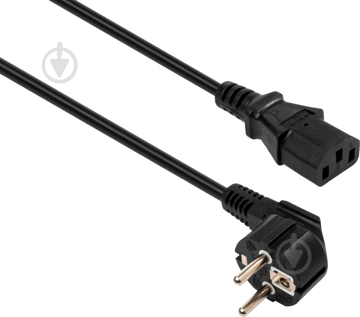 Кабель живлення Vinga 3 м чорний (VCPPC75C133BK) C13 - фото 1