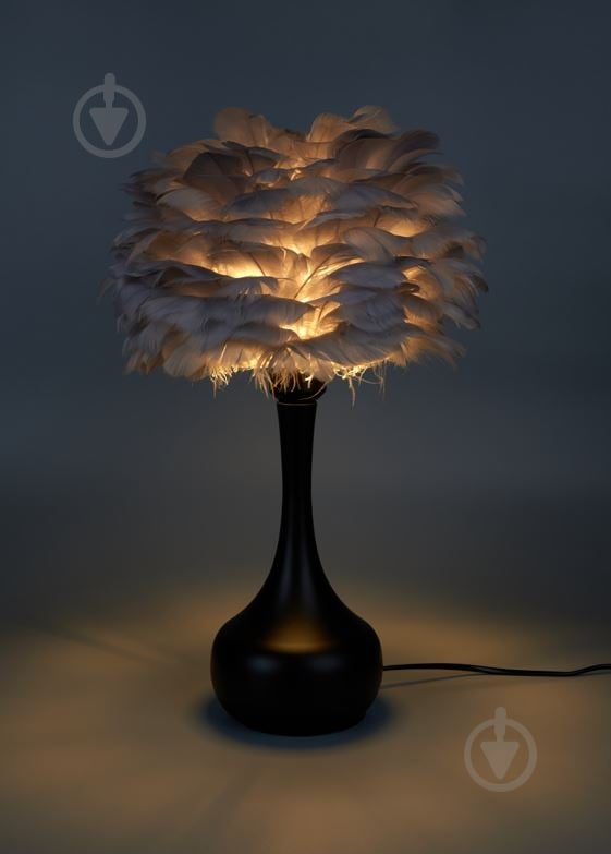 Настольная лампа Berger 1x40 Вт E27 черно-серый 7030-TL-1 Black-Gray - фото 4