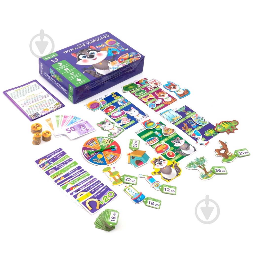 Гра настільна Vladi Toys Фінансики Домашні улюбленці VT2312-07 - фото 2 Гра настільна Vladi Toys Фінансики Домашні улюбленці VT2312-07 - фото 2