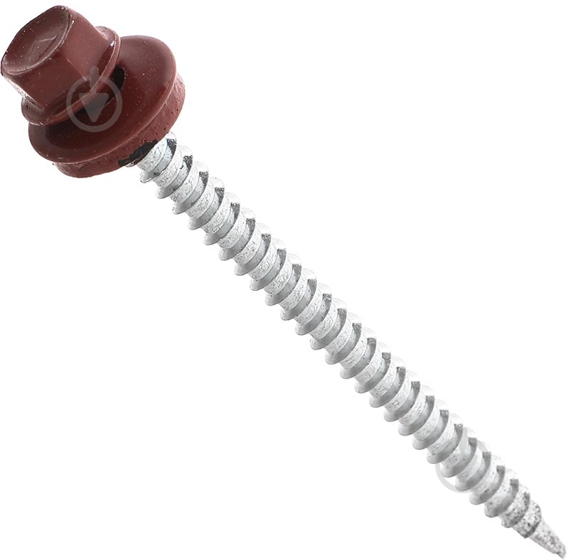 Саморез кровельный по дереву 4,8x70 мм вес гнилая вишня RAL 3009 Expert Fix - фото 1 Саморез кровельный по дереву 4,8x70 мм вес гнилая вишня RAL 3009 Expert Fix - фото 1