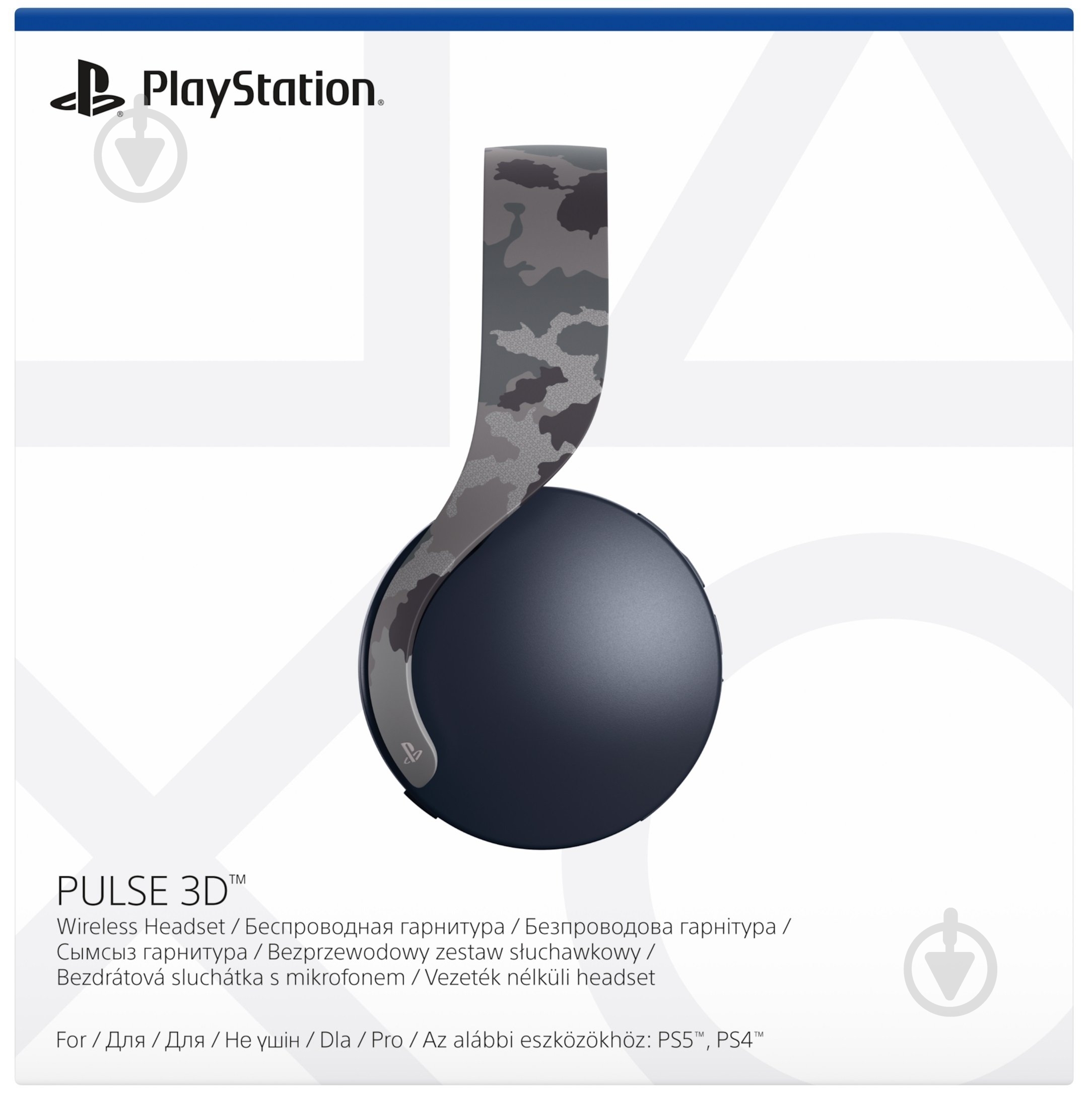 Гарнитура Sony PULSE 3D Wireless Headset grey camo (9406990) - фото 8