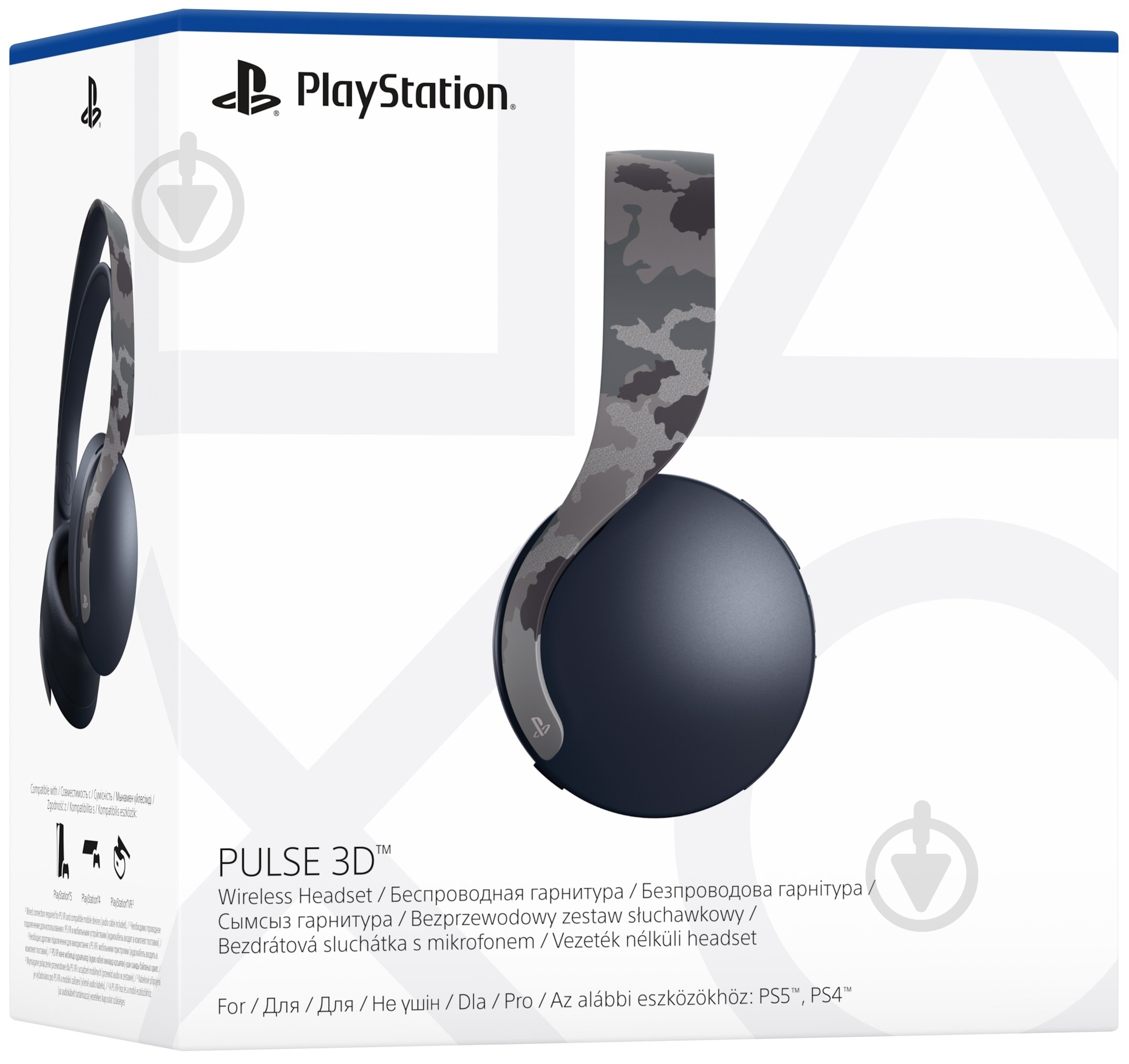 Гарнитура Sony PULSE 3D Wireless Headset grey camo (9406990) - фото 9