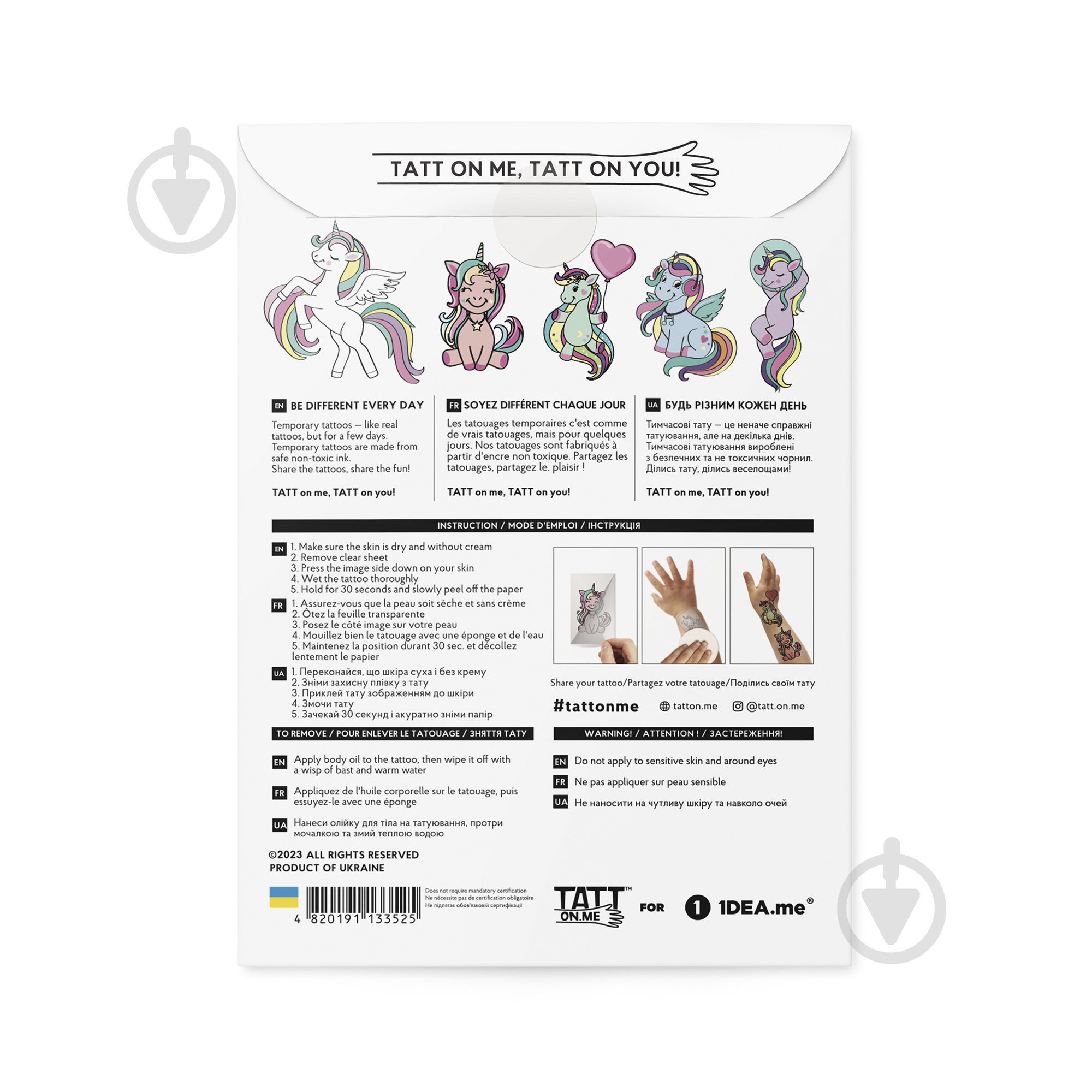 Набор для тату TATTon.me TSUnicorns - фото 4 Набор для тату TATTon.me TSUnicorns - фото 4