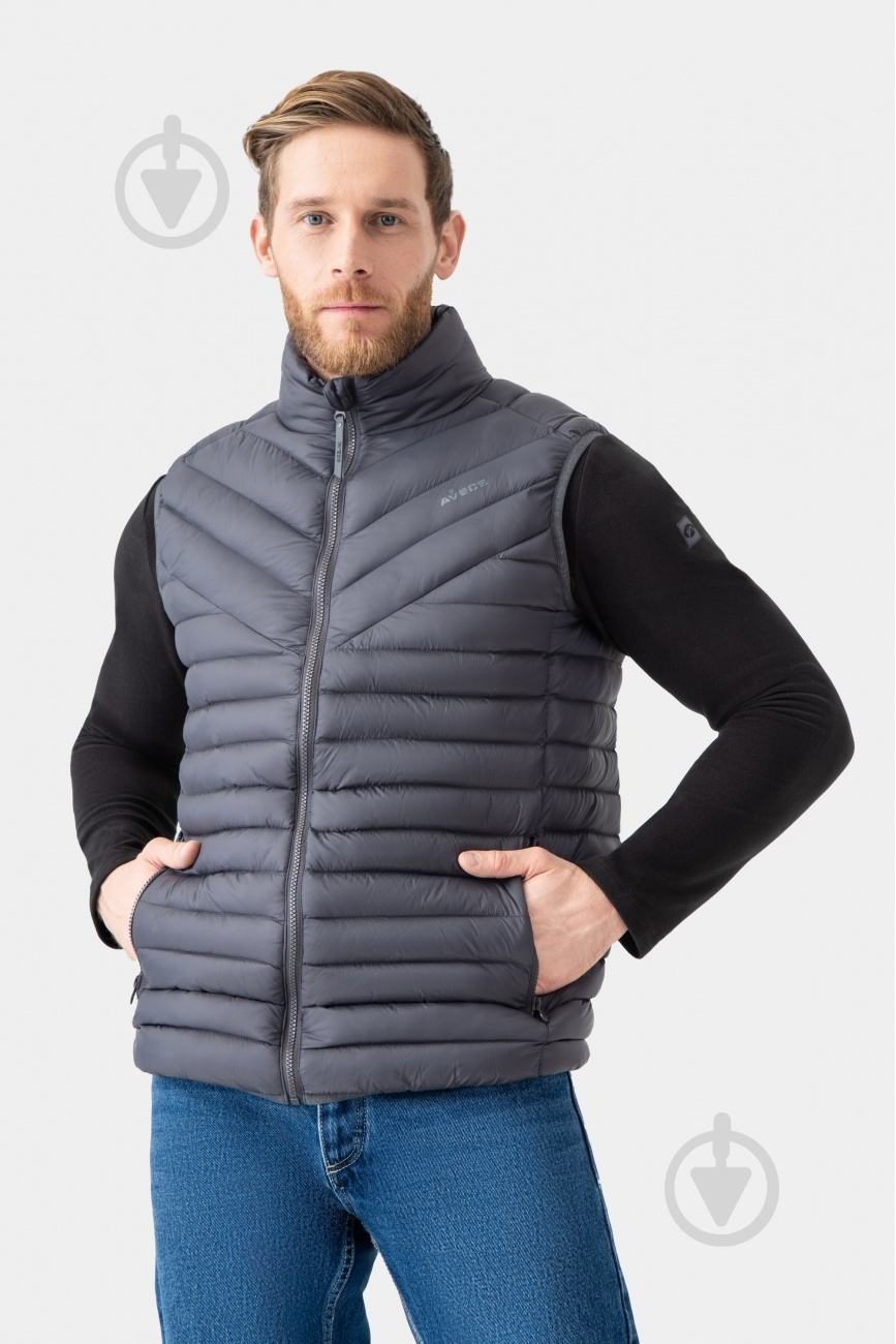 Жилет Avecs AV-50389В/17 р.4XL темно-серый - фото 1