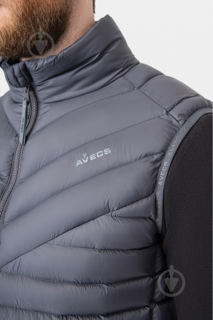 Жилет Avecs AV-50389В/17 р.4XL темно-серый - фото 4