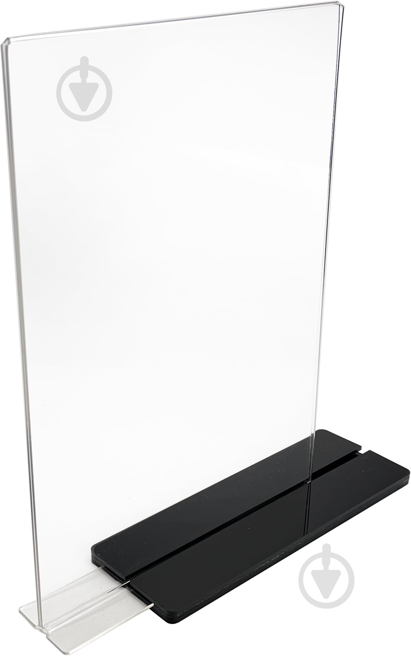 Тримач універсальний Менюхолдер на чорній підставці ф. А4 вертикальний - фото 2