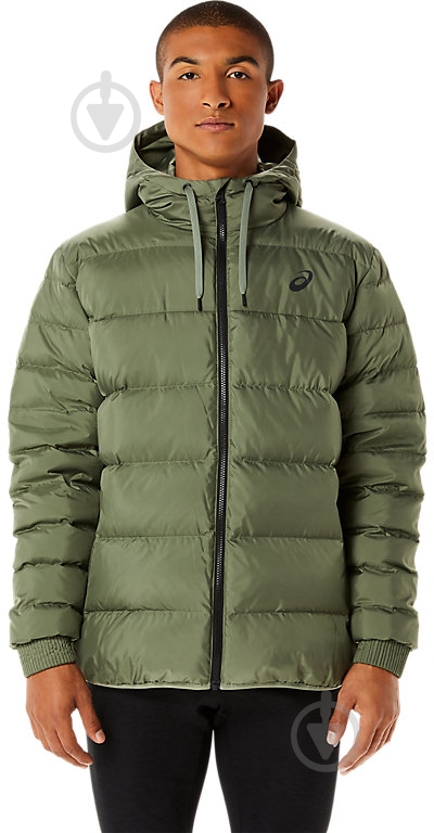 Пуховик чоловічий зимовий Asics DOWN JACKET M 2031C501-300 р.S зелений - фото 1