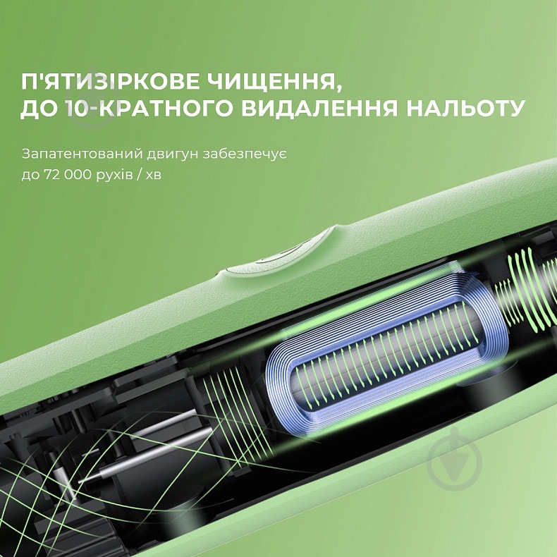 Электрическая зубная щетка Oclean Endurance Color Edition Green - фото 5