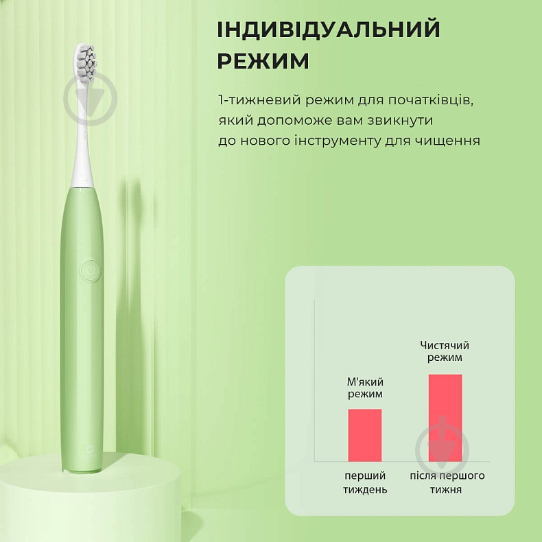 Электрическая зубная щетка Oclean Endurance Color Edition Green - фото 4