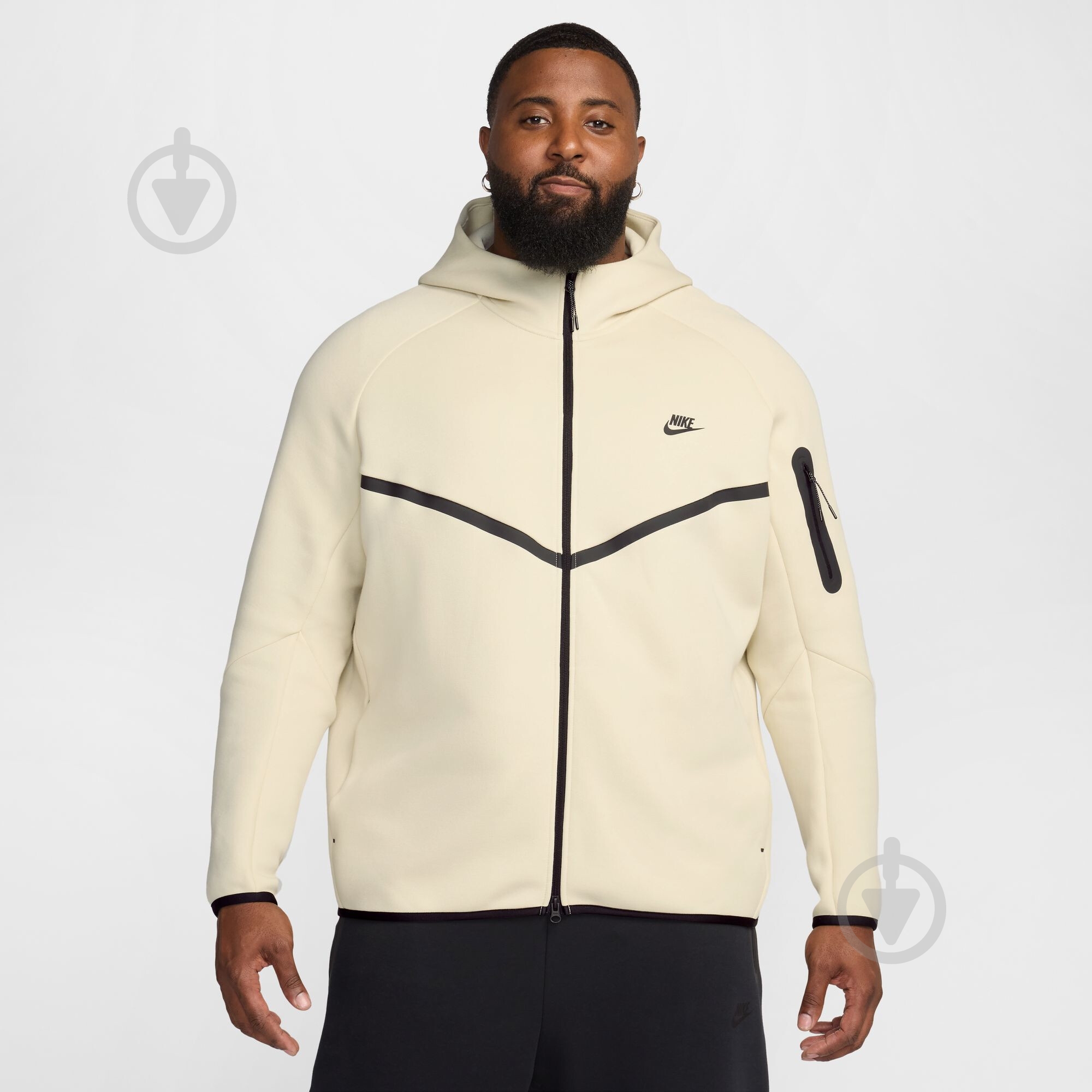 ᐉ Джемпер Nike M NK TCH FLC FZ WR HOODIE HV0949-234 р.2XL бежевий