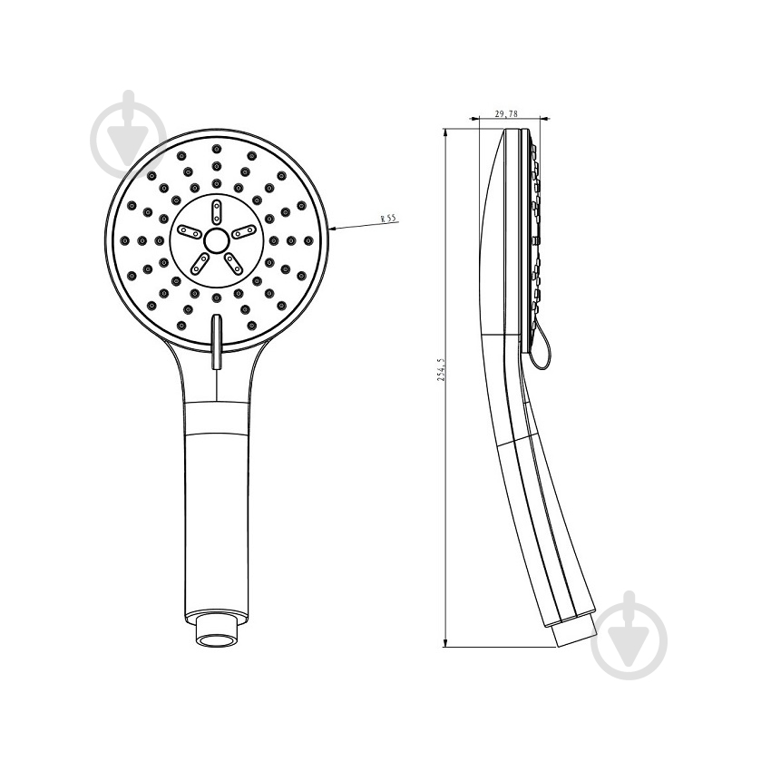 Ручной душ Koller Pool SH0531 (3 режима) - фото 2 Ручной душ Koller Pool SH0531 (3 режима) - фото 2