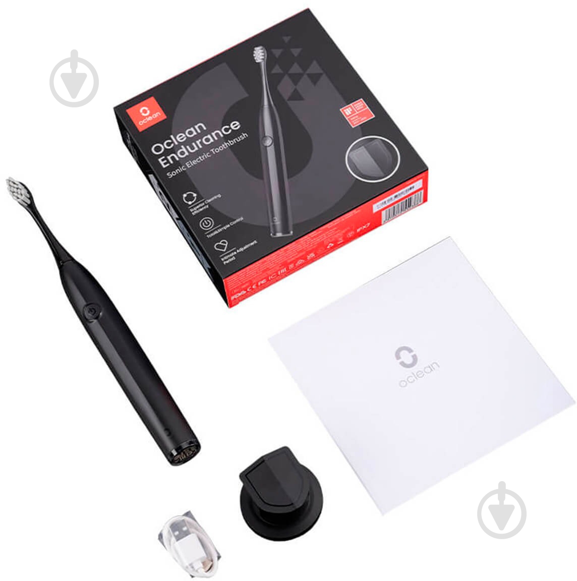 Електрична зубна щітка Oclean Endurance Electric Toothbrush Black - фото 13