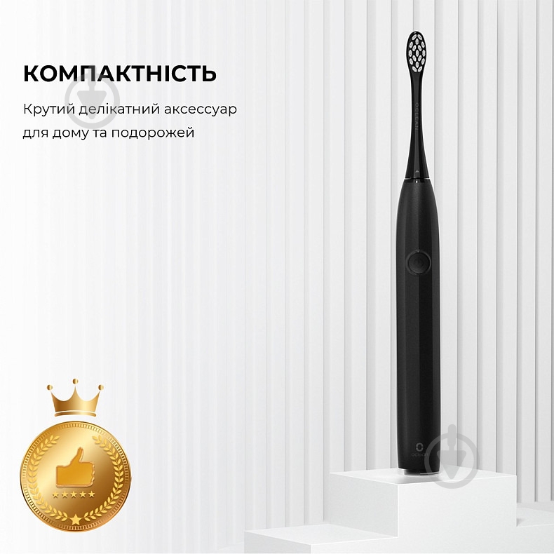 Електрична зубна щітка Oclean Endurance Electric Toothbrush Black - фото 7