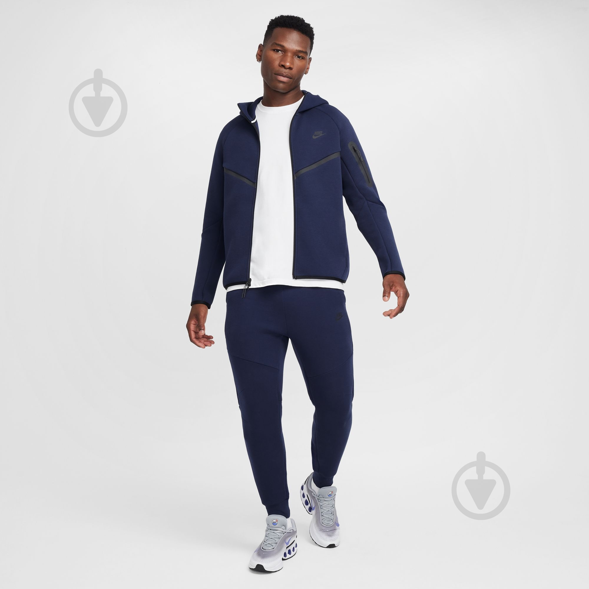 Джемпер M NK TCH FLC FZ WR HOODIE HV0949-451 р.2XL темно-синий - фото 12