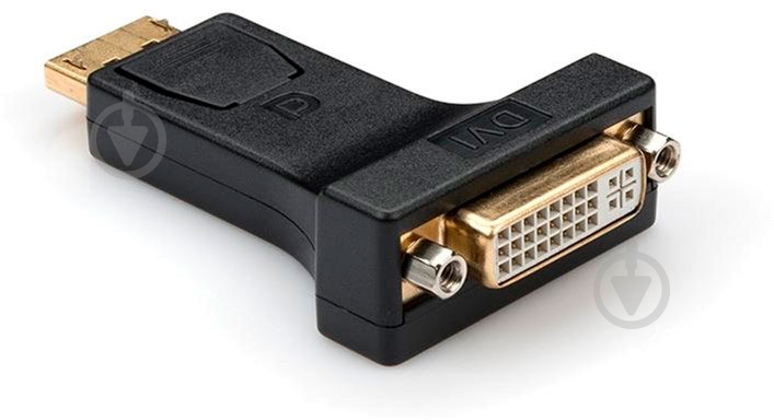 Переходник Vinga DisplayPort – DVI черный (DPMDVIF-01) - фото 1