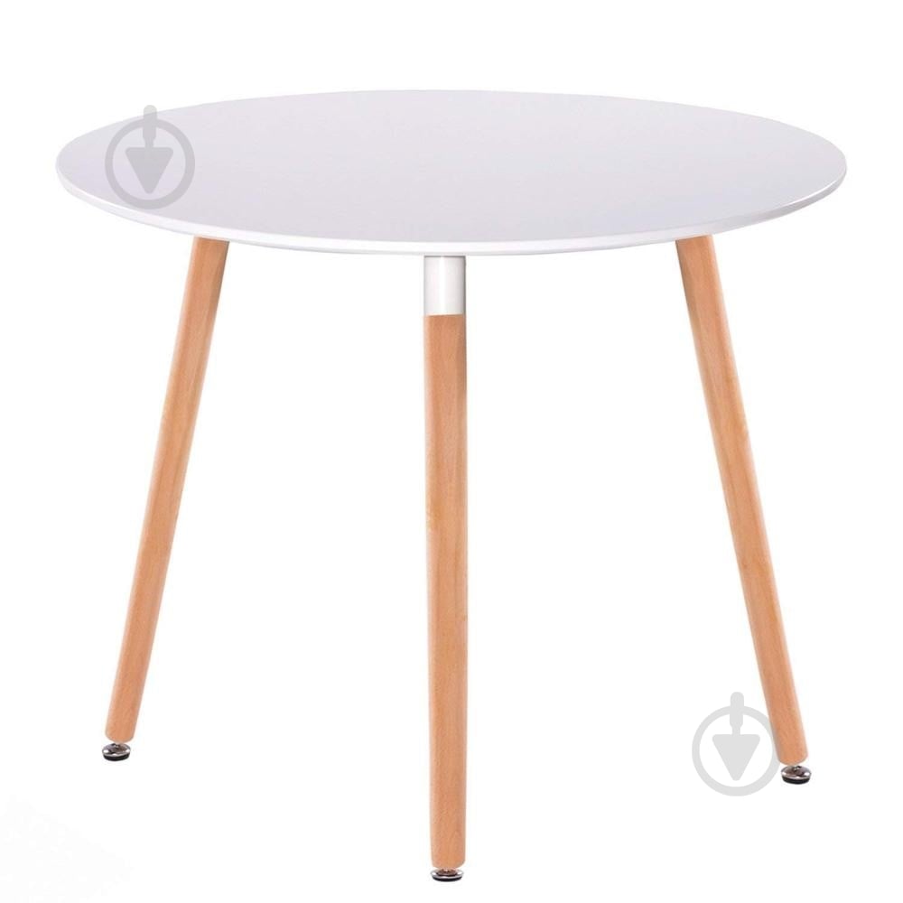 Стіл обідній Мікс Меблі Сіріус x750мм білий/білий/натуральний - фото 1 Стіл обідній Мікс Меблі Сіріус x750мм білий/білий/натуральний - фото 1