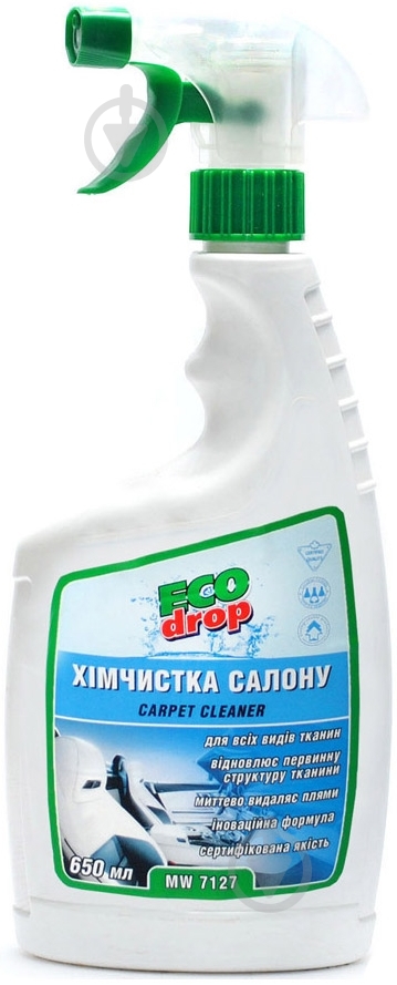 Комплексный очиститель оббивки ECO drop MW 7127 650 мл - фото 1 Комплексный очиститель оббивки ECO drop MW 7127 650 мл - фото 1