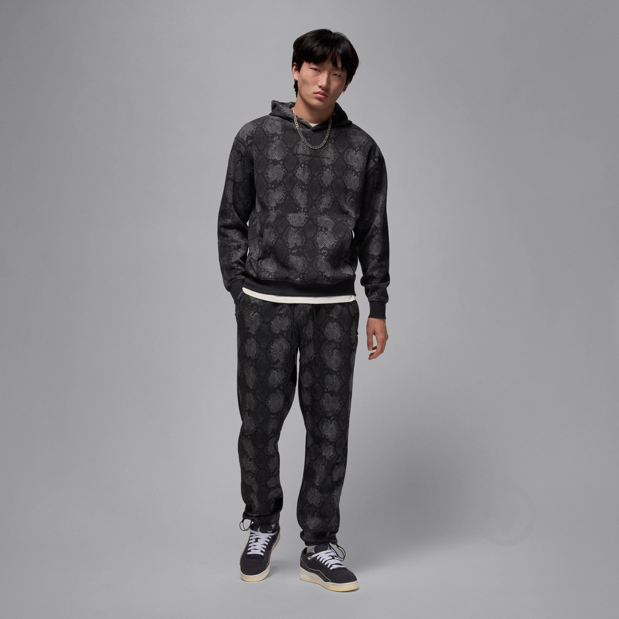 Джемпер Jordan M J DF SPRT HP FLC AOP PO HF9894-010 р.2XL черный - фото 7