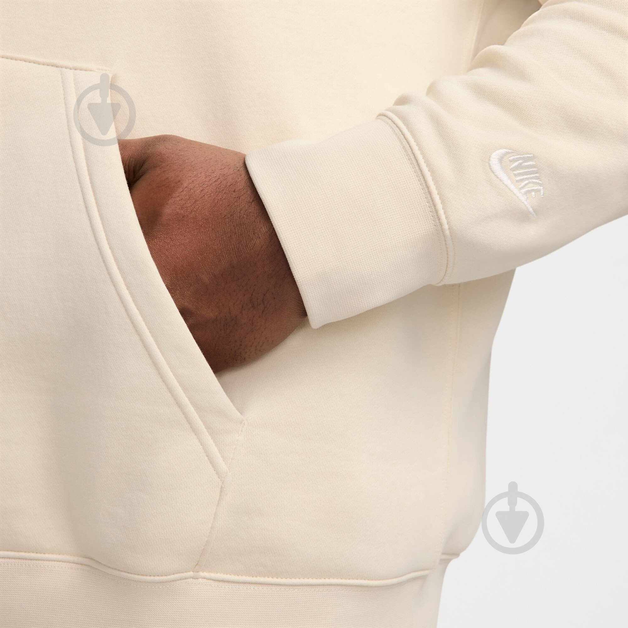 Джемпер Nike M NK CLUB BB PO HDY NSW GFX HJ2159-234 р.3XL бежевий - фото 11