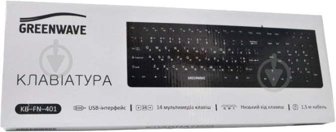 Клавіатура Greenwave KB-FN-401 (R0015249) black - фото 6