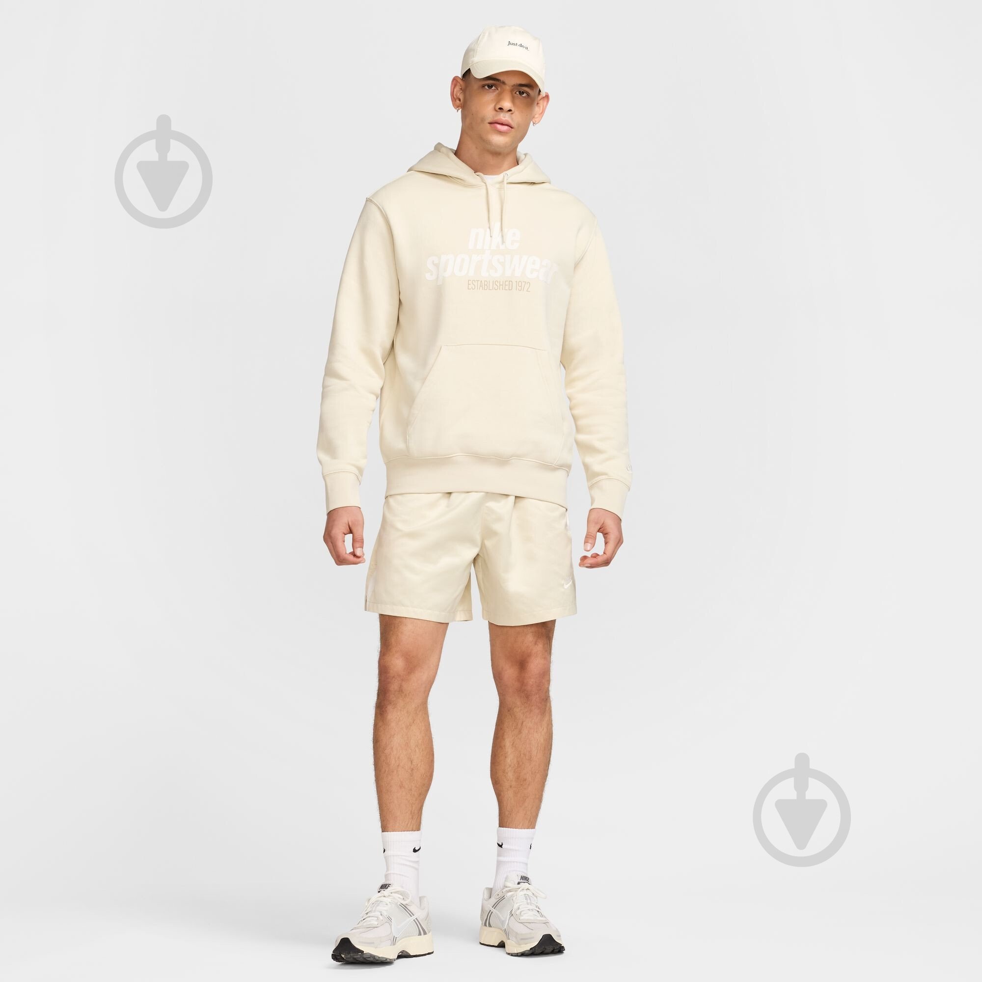 Джемпер Nike M NK CLUB BB PO HDY NSW GFX HJ2159-234 р.L бежевий - фото 6