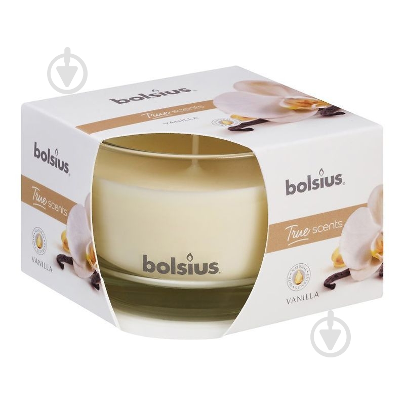 Свеча ароматическая 63/90 Ваниль Bolsius - фото 1