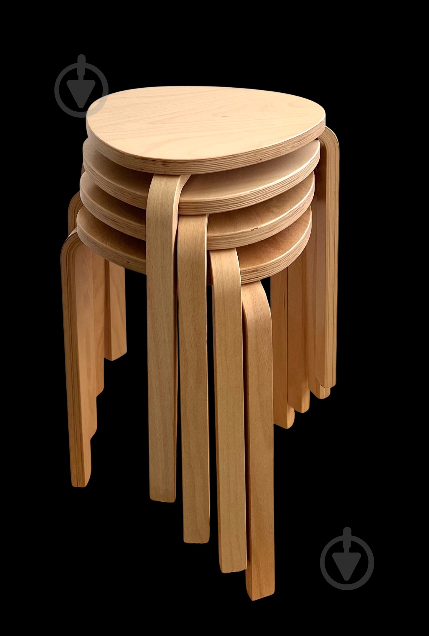 Табурет деревянный SOL 350x460 мм бук - фото 2