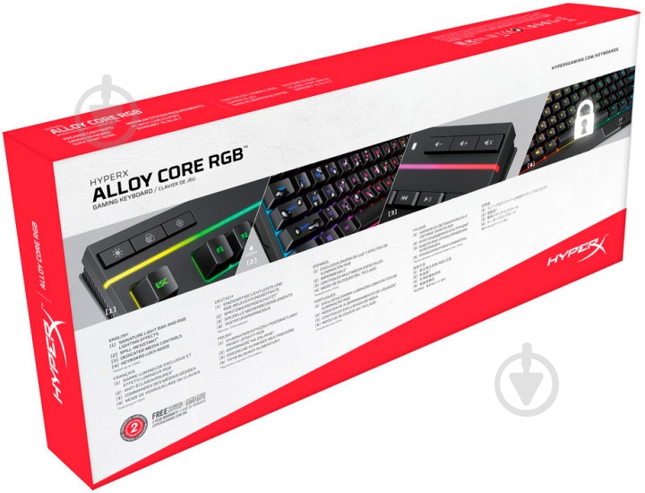 Клавиатура HyperX Alloy Core RGB (HX-KB5ME2-RU) - фото 6 Клавиатура HyperX Alloy Core RGB (HX-KB5ME2-RU) - фото 6