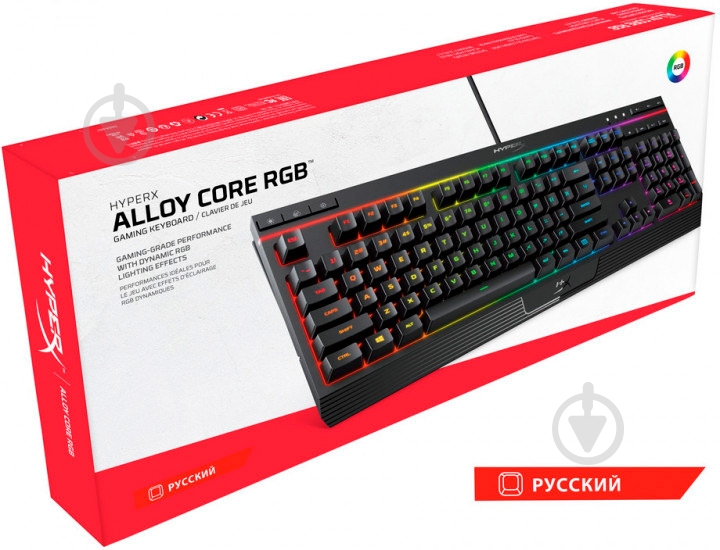 Клавиатура HyperX Alloy Core RGB (HX-KB5ME2-RU) - фото 7 Клавиатура HyperX Alloy Core RGB (HX-KB5ME2-RU) - фото 7