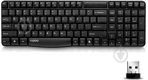 Клавиатура RAPOO (E1050 wireless Black) - фото 1 Клавиатура RAPOO (E1050 wireless Black) - фото 1