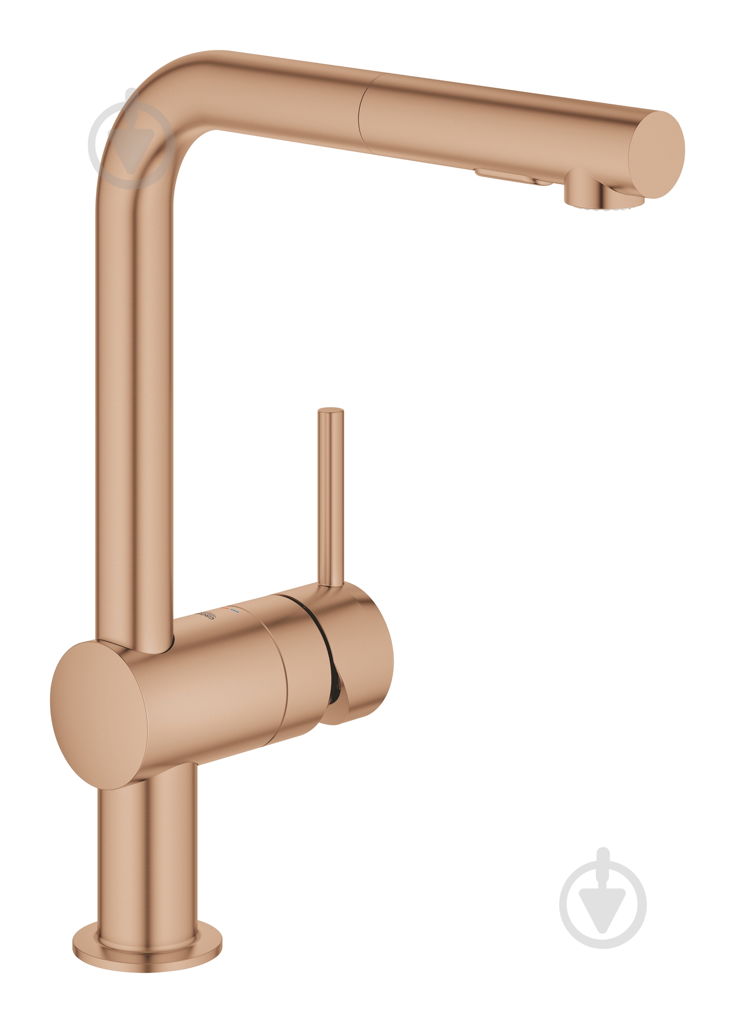 Смеситель для кухни Grohe Minta, длина излива — 223 мм, поворотный/вытяжной, 1 рычаг, 30274DL0 - фото 1