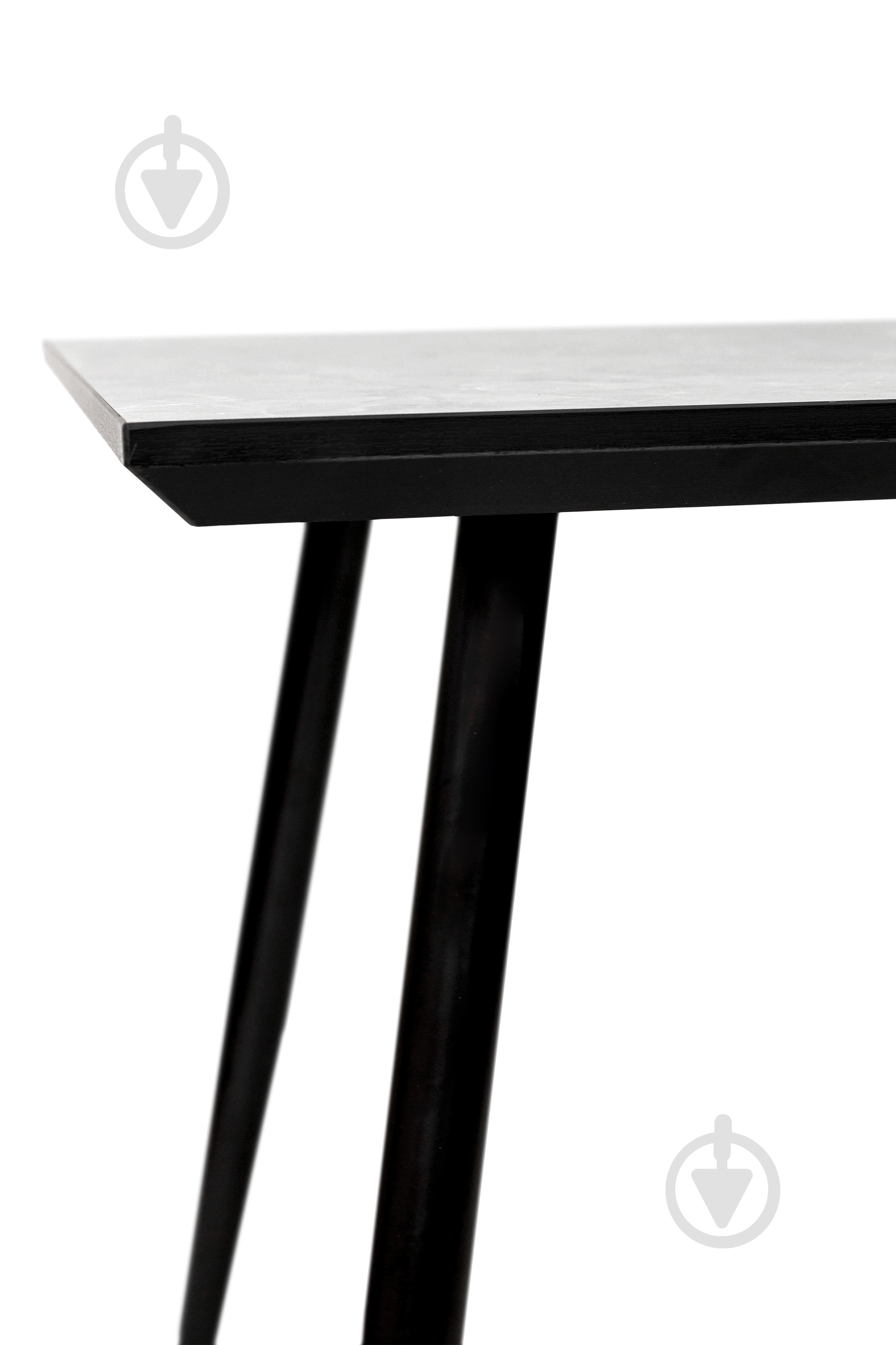 Стол обеденный Мікс Меблі Торнадо 1200x700x750мм серо-бежевый/черный - фото 4