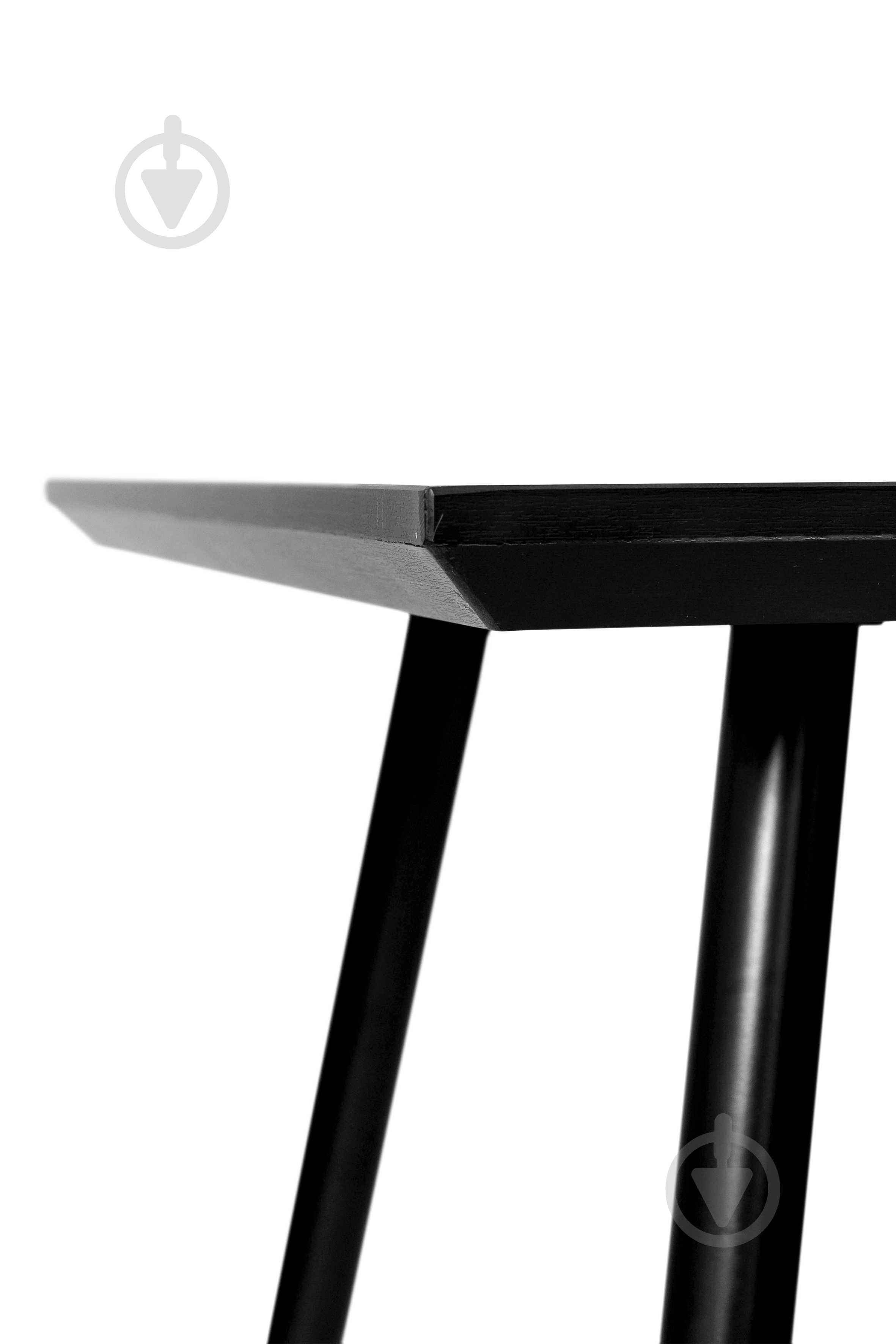 Стол обеденный Мікс Меблі Торнадо 1200x700x750мм серо-бежевый/черный - фото 5